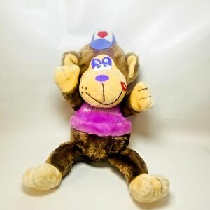 Vintage Rare Kmart K Mart Brown Plush Monkey 1985 KRANIMALS Collectable 15"